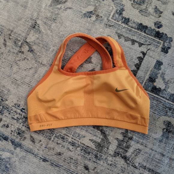 Nike Other - NIKE Reversible Dri-fit sports bra large orange